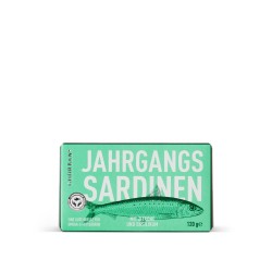 Jahrgangs-Sardinen mit Limone und Basilikum